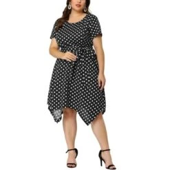 Agnes Orinda Women's Plus Size Polka Dots Wedding Elegant Spring Summer Midi Dresses -Agnes Sales Store GUEST 4441e756 5abf 46c5 8e5d 99e3e37a7783