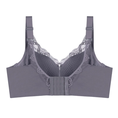 Agnes Orinda Women's Wirefree Comfortable Soft Push-Up Lace Trim Plunge Lingerie Bra 1 Agnes Orinda Women's Wirefree Comfortable Soft Push-Up Lace Trim Plunge Lingerie Bra