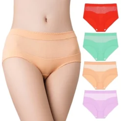 Agnes Orinda Women's 4 Pack Underwear Mid-Waist Soft Hipster Briefs Lace Panties -Agnes Sales Store GUEST 456db3c6 7759 426b 8a81 dd71105fa408