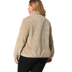 Agnes Orinda Women's Plus Size Lapel Fleece Fuzzy Faux Shearling Zip Up Shaggy Oversized Coat Jackets 9 Agnes Orinda Women's Plus Size Lapel Fleece Fuzzy Faux Shearling Zip Up Shaggy Oversized Coat Jackets -Agnes Sales Store GUEST 4930e37b 7561 47fa ad71 a54c26b556ae