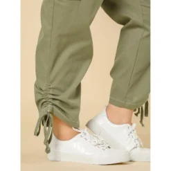 Agnes Orinda Women's Plus Size Drawstring Elastic Waist Cargo Pants With Pockets -Agnes Sales Store GUEST 4e283ad4 4ae9 43e3 92a7 ce1296e5282c