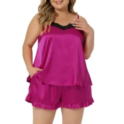 Agnes Orinda Women's Plus Size Polka Dots Sleep Short Satin Lace Trim Camisole Pajamas Set 11 Agnes Orinda Women's Plus Size Polka Dots Sleep Short Satin Lace Trim Camisole Pajamas Set -Agnes Sales Store GUEST 506295f5 c244 470e af47 062574206eac