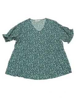 Agnes Orinda Women's Plus Size V Neck Floral Tiered Babydoll Blouses -Agnes Sales Store GUEST 5110f85c 16be 4c95 9b20 b5faf35e0992