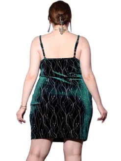 Agnes Orinda Women's Plus Size Velvet Sleeveless Cami Bodycon Club Party Mini Dresses -Agnes Sales Store GUEST 51ef238e dfdc 4b7a 8921 23b9e28da837