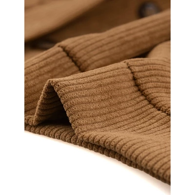 Agnes Orinda Women's Plus Size Lightweight Cropped Button Down Corduroy Shacket Jackets 4 Agnes Orinda Women's Plus Size Lightweight Cropped Button Down Corduroy Shacket Jackets - Image 4