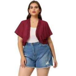 Agnes Orinda Women's Plus Size Cardigan Bolero Lace Floral Sheer Loose Shrug 8 Agnes Orinda Women's Plus Size Cardigan Bolero Lace Floral Sheer Loose Shrug -Agnes Sales Store GUEST 530be98f deca 480c 8416 d6602c677a12