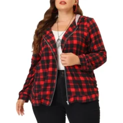 Agnes Orinda Women's Plus Size Casual Plaid Long Sleeve Zip Up Hoodies 9 Agnes Orinda Women's Plus Size Casual Plaid Long Sleeve Zip Up Hoodies -Agnes Sales Store GUEST 56949463 09a9 4edd b4cf 133816da4ed3