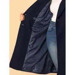 Agnes Orinda Women's Plus Size Winter Peacoat Notched Lapel Double Breasted Long Overcoats -Agnes Sales Store GUEST 578d68d3 aff0 464f 8e77 a64d7fa36bff