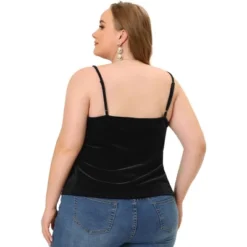 Agnes Orinda Women's Plus Size Tops V Neck Velvet Lace Trim Cami Tank Tops 7 Agnes Orinda Women's Plus Size Tops V Neck Velvet Lace Trim Cami Tank Tops -Agnes Sales Store GUEST 57a48848 fde8 4631 9f1f 3e2c2388fef6