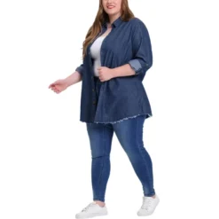 Agnes Orinda Women's Plus Size Lightweight Button Down Denim Long Sleeve Shirt Jacket 16 Agnes Orinda Women's Plus Size Lightweight Button Down Denim Long Sleeve Shirt Jacket -Agnes Sales Store GUEST 57c981b8 f53b 46bf 892d 54b6360ccc74