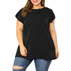 Agnes Orinda Women's Plus Size Elegant Workwear Flutter Sleeve Chiffon Blouse -Agnes Sales Store GUEST 5a792365 7b3e 4f1c a89f 27ba2b4e5344