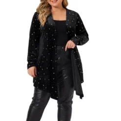Agnes Orinda Women's Plus Size Elegant 3/4 Sleeve Star Print Shrug Cardigan 12 Agnes Orinda Women's Plus Size Elegant 3/4 Sleeve Star Print Shrug Cardigan -Agnes Sales Store GUEST 5be20f4f 8147 4d4e aaef 2f817f5dcd07