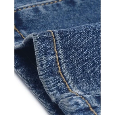 Agnes Orinda Women's Plus Size Jean High Waist Buckle Decor Slash Pocket Work Stretch Washed Denim Skinny Jeans 5 Agnes Orinda Women's Plus Size Jean High Waist Buckle Decor Slash Pocket Work Stretch Washed Denim Skinny Jeans - Image 5