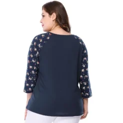 Agnes Orinda Women's Plus Size V Neck 3/4 Sleeve Raglan Floral Print Peasant Tops 13 Agnes Orinda Women's Plus Size V Neck 3/4 Sleeve Raglan Floral Print Peasant Tops -Agnes Sales Store GUEST 5c63b58e 1401 467e b991 73fcb4d4fbf1