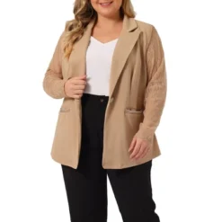 Agnes Orinda Women's Plus Size Work Flat Collar Notch Lapel Lace Front Blazers 17 Agnes Orinda Women's Plus Size Work Flat Collar Notch Lapel Lace Front Blazers -Agnes Sales Store GUEST 5d34c295 7dba 472a a15a 567961866750