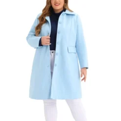 Agnes Orinda Women's Plus Size Coats Peter Pan Collar Single Breasted Long Coat 18 Agnes Orinda Women's Plus Size Coats Peter Pan Collar Single Breasted Long Coat -Agnes Sales Store GUEST 5d7578e7 093a 4ddb 9e1b 614d722d3aa4