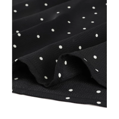 Agnes Orinda Women's Plus Size Summer Chiffon Polka Dots Top 5 Agnes Orinda Women's Plus Size Summer Chiffon Polka Dots Top - Image 5