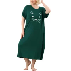 Agnes Orinda Womens Plus Size Short Sleeve Cute Cat Print Pockets Nightgown 33 Agnes Orinda Womens Plus Size Short Sleeve Cute Cat Print Pockets Nightgown -Agnes Sales Store GUEST 5ee15757 d8ff 45cd 983b e7cfb927b965