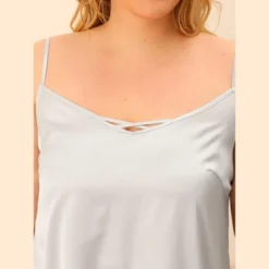 Agnes Orinda Women's Plus Size Satin Cross Camisole Ruffle Trim Elastic Waist Shorts Sleepwear Pajamas Set -Agnes Sales Store GUEST 5fcaa13d 2e36 4c5f 8074 ca640450feb7