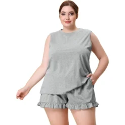 Agnes Orinda Women Plus Size Comfy Sleeveless Tank Top Loungewear Pajamas Set -Agnes Sales Store GUEST 61dad7fb 67b0 4566 9910 f5fd87d6ecbc