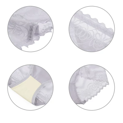 Agnes Orinda Women's Floral Laceback High Rise Solid Brief Stretchy Underwear 3 Agnes Orinda Women's Floral Laceback High Rise Solid Brief Stretchy Underwear - Image 3