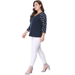 Agnes Orinda Women's Plus Size V Neck 3/4 Sleeve Raglan Floral Print Peasant Tops 12 Agnes Orinda Women's Plus Size V Neck 3/4 Sleeve Raglan Floral Print Peasant Tops -Agnes Sales Store GUEST 634b9bd5 76b6 4278 b699 aa8980a2bddb