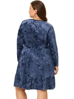 Agnes Orinda Women's Plus Size Velvet Ruffle Hem Party Dress 7 Agnes Orinda Women's Plus Size Velvet Ruffle Hem Party Dress -Agnes Sales Store GUEST 6453fa9a bcb0 48ee 94cd 90d4bcbbbed1