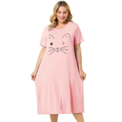 Agnes Orinda Womens Plus Size Short Sleeve Cute Cat Print Pockets Nightgown 30 Agnes Orinda Womens Plus Size Short Sleeve Cute Cat Print Pockets Nightgown -Agnes Sales Store GUEST 64b837a7 a133 488b a9ad 4eeb5b89c53b