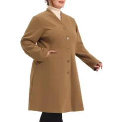 Agnes Orinda Women's Plus Size Trendy Elegant V Neck Single Breasted Long Fleece Coats 9 Agnes Orinda Women's Plus Size Trendy Elegant V Neck Single Breasted Long Fleece Coats -Agnes Sales Store GUEST 65057467 15a8 4a3f aab5 d4740b489588