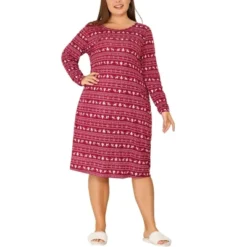 Agnes Orinda Women's Plus Size Comfy Long Sleeve Sleep Dress Nightgown 9 Agnes Orinda Women's Plus Size Comfy Long Sleeve Sleep Dress Nightgown -Agnes Sales Store GUEST 6551a7e0 2fb5 4fb1 b067 09a069c6af5a