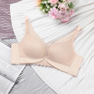 Agnes Orinda Women Plus Minimizer Push-Up Comfort Unlined Lace Bra 2 Agnes Orinda Women Plus Minimizer Push-Up Comfort Unlined Lace Bra - Image 2