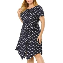 Agnes Orinda Women's Plus Size Polka Dots Wedding Elegant Spring Summer Midi Dresses -Agnes Sales Store GUEST 6803133e 2248 43cc b425 e7a15916a5f5