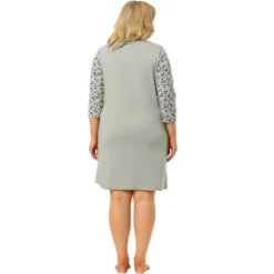 Agnes Orinda Women's Plus Size Cute Floral 3/4 Sleeve Floral Print Nightgowns 11 Agnes Orinda Women's Plus Size Cute Floral 3/4 Sleeve Floral Print Nightgowns -Agnes Sales Store GUEST 6bc8238f 3ec6 460f 9a8b feb4dd0e49c0