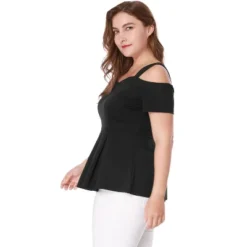 Agnes Orinda Women's Plus Size High Waist Sweetheart Cold Shoulder Peplum Blouse 9 Agnes Orinda Women's Plus Size High Waist Sweetheart Cold Shoulder Peplum Blouse -Agnes Sales Store GUEST 6bc8b39f ab8b 479d a712 4bb83a171339