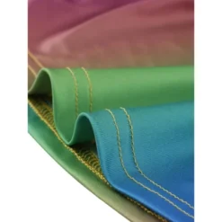 Agnes Orinda Women's Plus Size Rainbow Tie Shoulder Gathering Bodycon Midi Dress -Agnes Sales Store GUEST 6c86edf5 f3c1 49a8 8756 8080f1391fc1