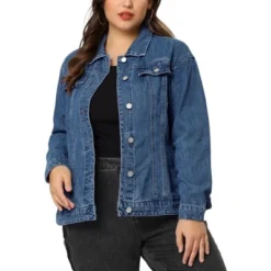 Agnes Orinda Women's Plus Size Outerwear Button Front Washed Denim Jean Jacket 31 Agnes Orinda Women's Plus Size Outerwear Button Front Washed Denim Jean Jacket -Agnes Sales Store GUEST 6e44057f 8287 4b26 a765 a51eadf60de0