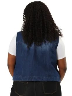 Agnes Orinda Women's Plus Size Trucker Zipper Front Sleeveless Denim Jacket Vests -Agnes Sales Store GUEST 6efc8b26 4f4d 4665 9323 7e1b6e02cee4
