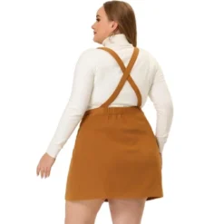 Agnes Orinda Women's Plus Size Corduroy Suspender Elastic Back A-Line Mini Skirt 9 Agnes Orinda Women's Plus Size Corduroy Suspender Elastic Back A-Line Mini Skirt -Agnes Sales Store GUEST 705ccee1 ef35 466b be6d 4a0387d24bf4