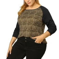 Agnes Orinda Women's Plus Size Winter Floral Print Raglan Long Sleeve Tunic Blouses -Agnes Sales Store GUEST 753eec2e d7d0 4163 a85e 37abe3b7f7dc