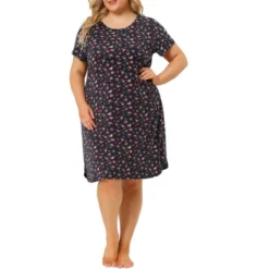 Agnes Orinda Women's Plus Size Short Sleeve Comfort Nightgown 14 Agnes Orinda Women's Plus Size Short Sleeve Comfort Nightgown -Agnes Sales Store GUEST 763757bf 5af6 40af a437 843cf6cde838