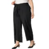 Agnes Orinda Women's Plus Size Split Wide Leg Tie Knot High Rise Palazzo Formal Outfits Pants
