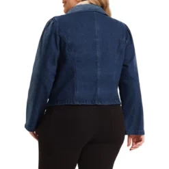 Agnes Orinda Women's Plus Size Denim Jackets Jean Notched Lapel Work Blazers -Agnes Sales Store GUEST 79021d5e ab30 44b7 b927 b8428a4960da