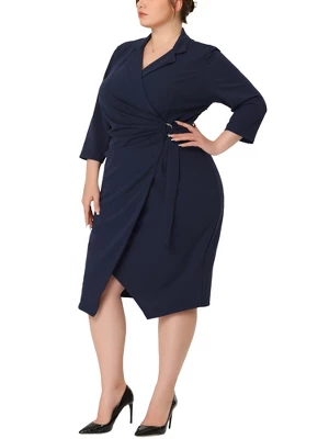 Agnes Orinda Women's Plus Size 1950s Elegant Retro Cocktail Sheath Midi Dresses 1 Agnes Orinda Women's Plus Size 1950s Elegant Retro Cocktail Sheath Midi Dresses
