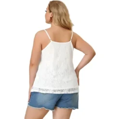 Agnes Orinda Women's Plus Size Lace Floral Adjustable Strap Elegant Camisole -Agnes Sales Store GUEST 796e37e5 a38d 4a99 8332 01759e742d05