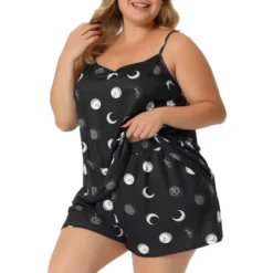 Agnes Orinda Women's Plus Size Foral Top With Elastic Waist Shorts Nightgown Set -Agnes Sales Store GUEST 7a1674b5 fa25 4b39 bacd 8c996d0e8a5d