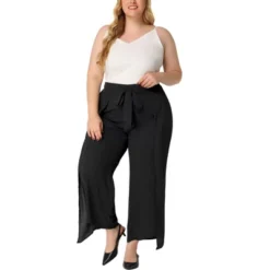 Agnes Orinda Women's Plus Size Split Wide Leg Tie Knot High Rise Palazzo Formal Outfits Pants 9 Agnes Orinda Women's Plus Size Split Wide Leg Tie Knot High Rise Palazzo Formal Outfits Pants -Agnes Sales Store GUEST 7ab3f790 0347 4120 abaa 87d106688e88