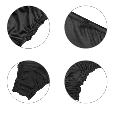 Agnes Orinda Women's Satin Soft Mid-Rise Ruffle Hipster Thong Lingerie Underwear 3 Agnes Orinda Women's Satin Soft Mid-Rise Ruffle Hipster Thong Lingerie Underwear - Image 3