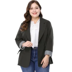 Agnes Orinda Women's Plus Size Work Fashion Notched Lapel Formal Blazer 21 Agnes Orinda Women's Plus Size Work Fashion Notched Lapel Formal Blazer -Agnes Sales Store GUEST 7c509b57 519c 44cb 9778 46143afc049e