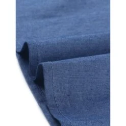 Agnes Orinda Women's Plus Size Solid Pleat V Neck Chambray Dress -Agnes Sales Store GUEST 80d87394 2cf2 4ba0 91b6 e68a520b962f