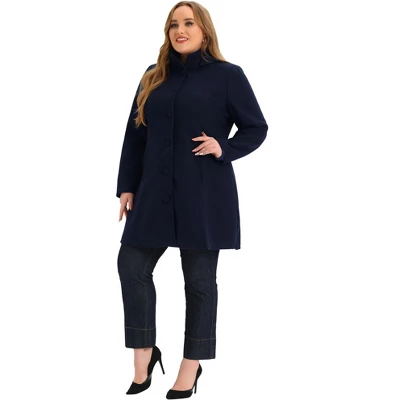 Agnes Orinda Women's Plus Size Elegant Single Breasted Detachable Hooded Trench Overcoats 2 Agnes Orinda Women's Plus Size Elegant Single Breasted Detachable Hooded Trench Overcoats - Image 2